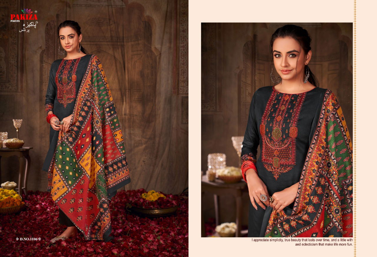 Pakiza Prints 11 Regular Wear Latest Jam Satin Designer Dress Material Collection